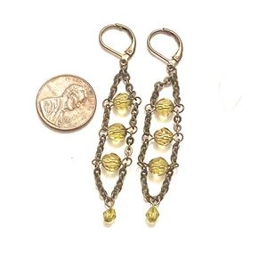 Jewelry - Green dangle earrings Jewelry - Green dangle earrings